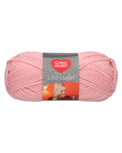 Włóczka Lisa Lurex - różowy