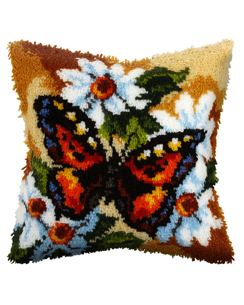 Zestaw latch - hook poduszka - Motyl