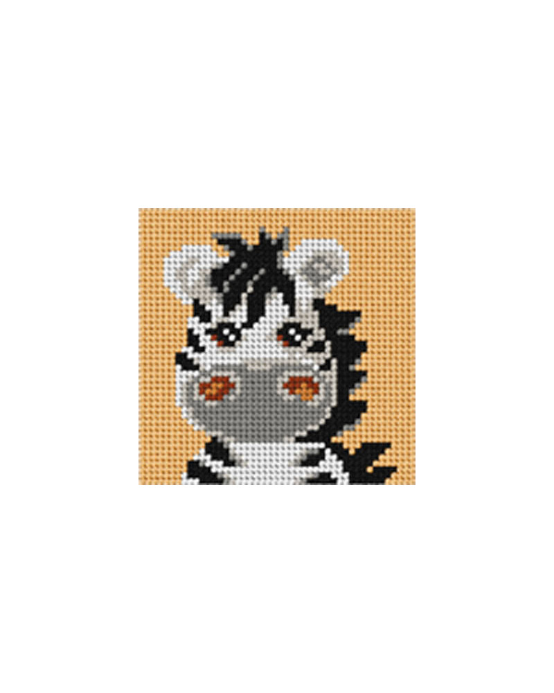 Zestaw do haftu gobelinowego obrazek – Zebra