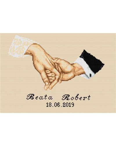 Schemat do haftu W dniu ślubu