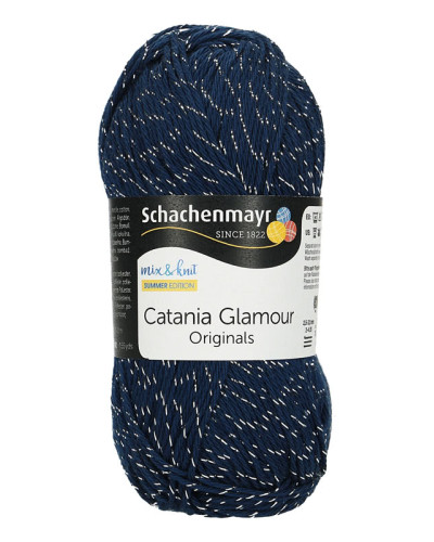 Włóczka Catania Glamour - granatowy