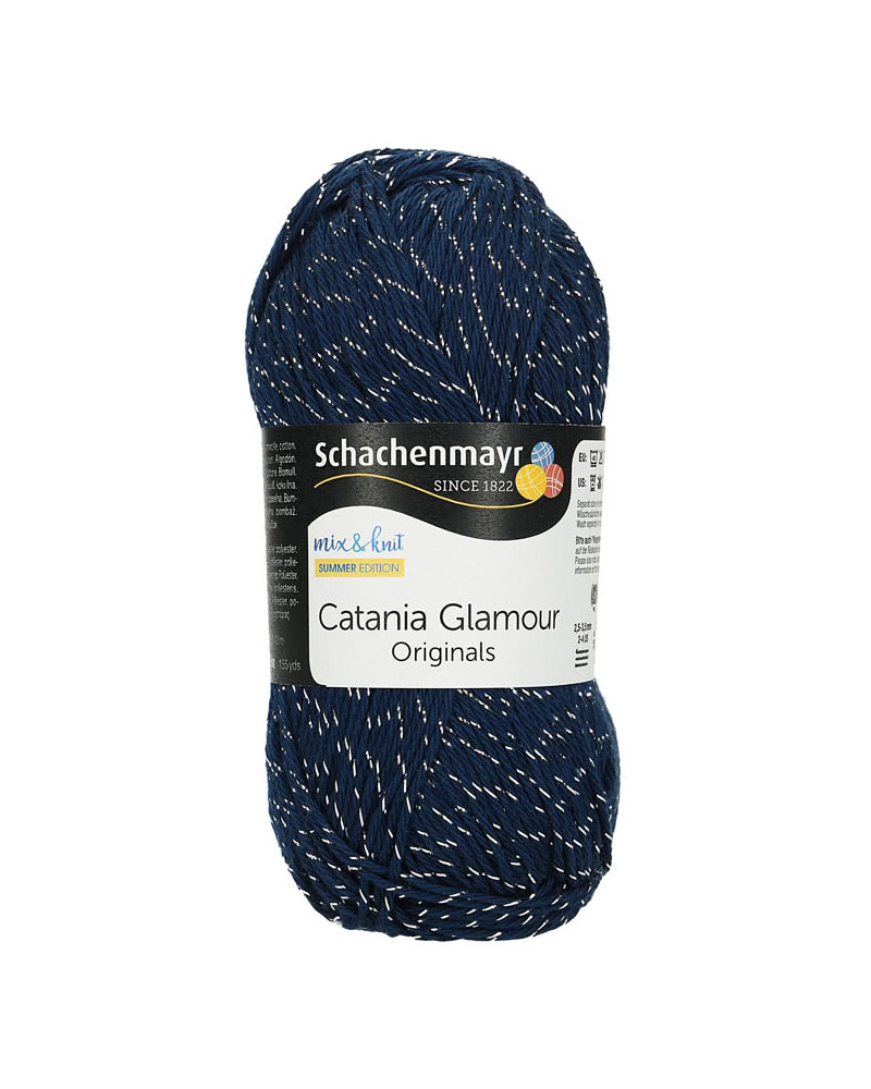 Włóczka Catania Glamour - granatowy