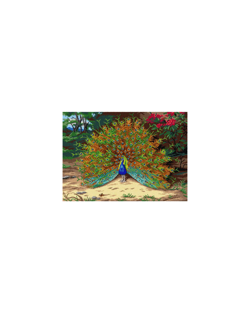 Schemat do haftu Archibald Thorburn - Paw i motyl