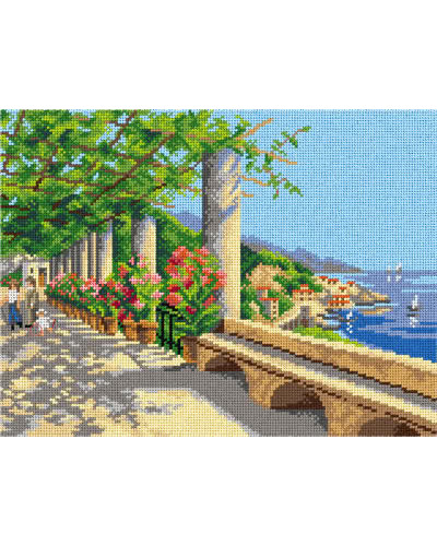 Schemat do haftu Antonietta Brandeis - Widok na Amalfi