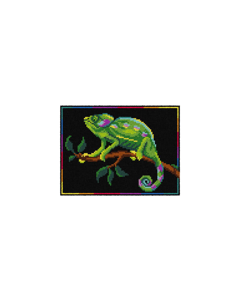 Schemat do haftu Kameleon