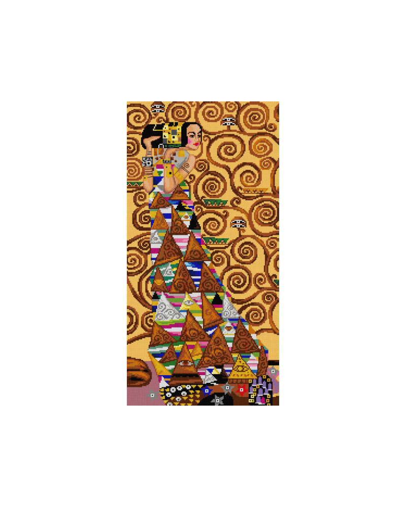 Kanwa z nadrukiem G. Klimt - Drzewo życia Tryptyk 1