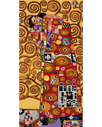 Kanwa z nadrukiem G. Klimt - Drzewo życia Tryptyk 3