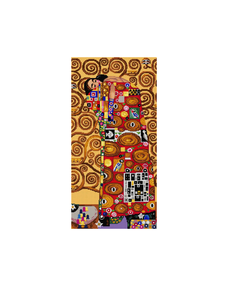 Kanwa z nadrukiem G. Klimt - Drzewo życia Tryptyk 3