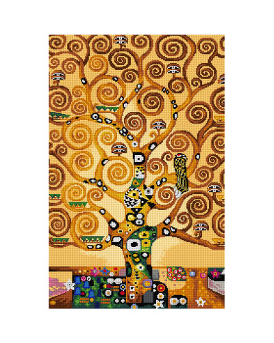 Schemat do haftu G. Klimt Drzewo życia Tryptyk 2