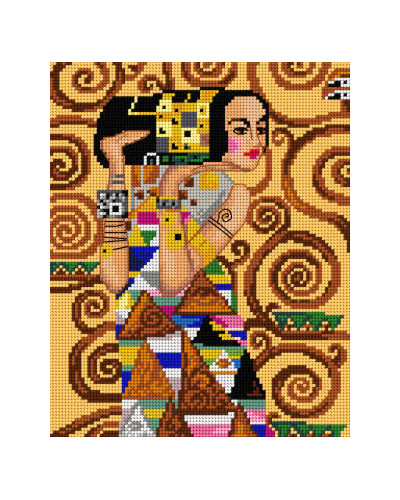 Kanwa z nadrukiem G. Klimt - Drzewo życia (fragment 3)