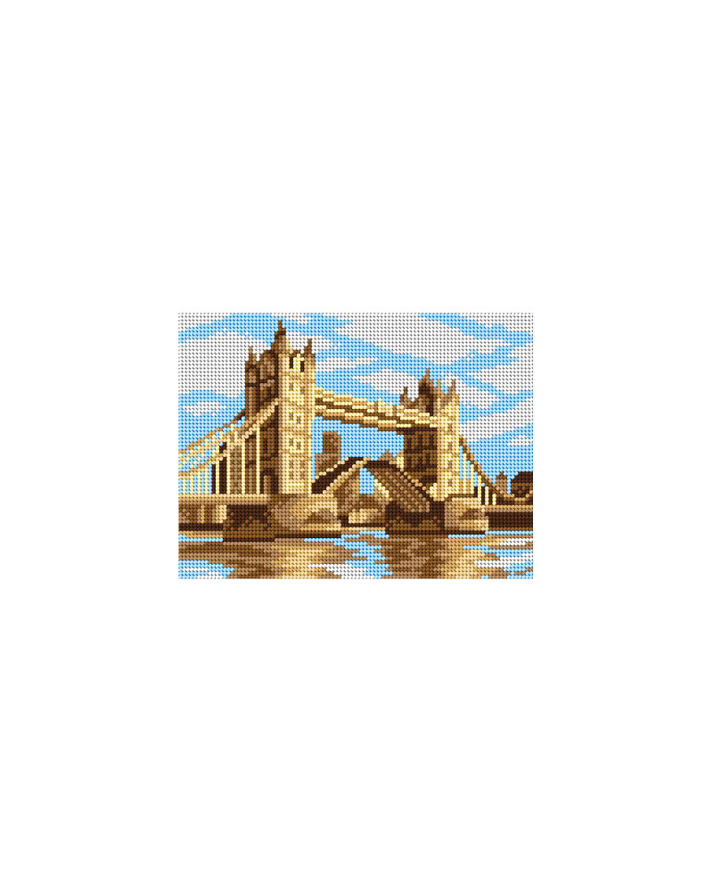 Kanwa z nadrukiem Tower Brdige w Londynie