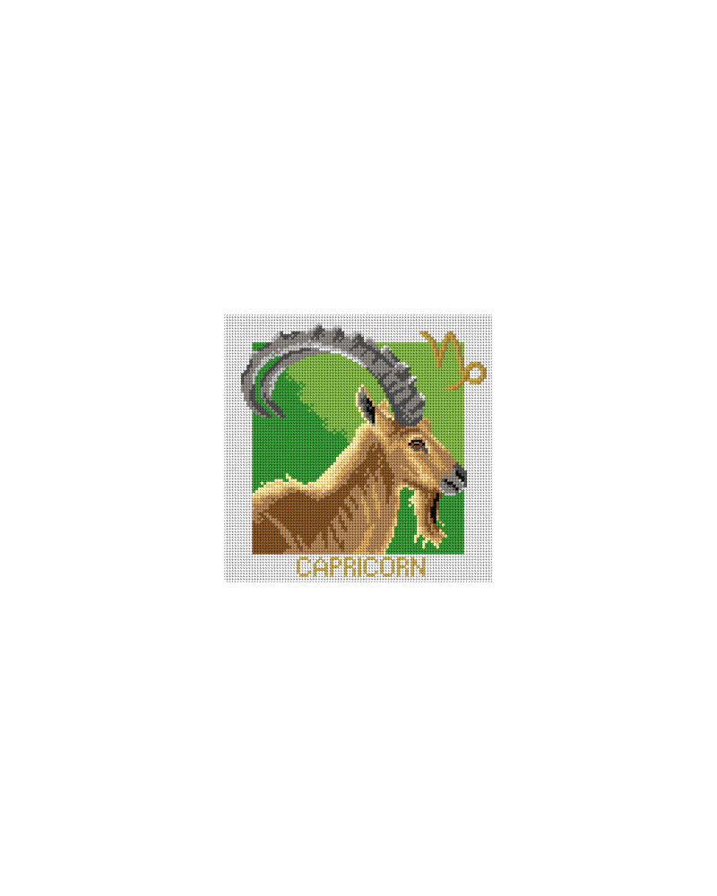 Schemat do haftu Znaki zodiaku - Koziorożec