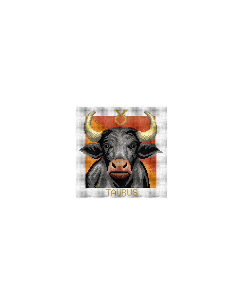 Schemat do haftu Znaki zodiaku - Byk