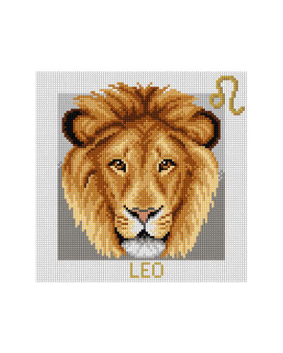 Schemat do haftu Znaki zodiaku - Lew