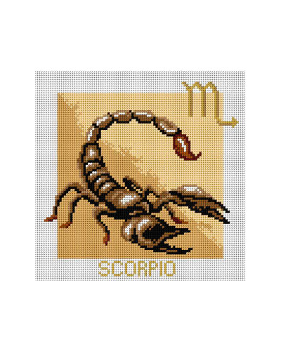 Schemat do haftu Znaki zodiaku - Skorpion