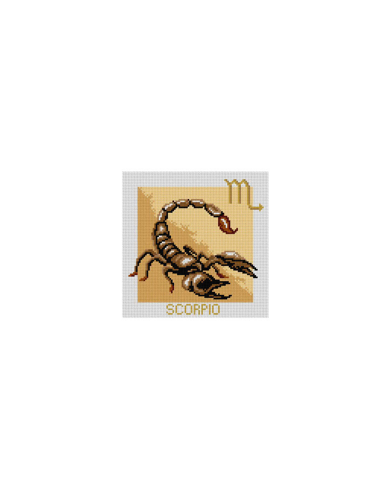 Schemat do haftu Znaki zodiaku - Skorpion