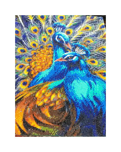 Zestaw do diamond painting obrazek - Pawie