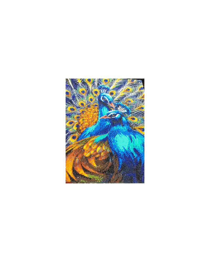 Zestaw do diamond painting obrazek - Pawie