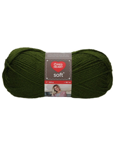 Włóczka Soft - ciemna zieleń