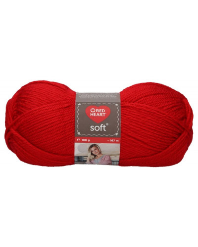 Włóczka Soft - czerwony