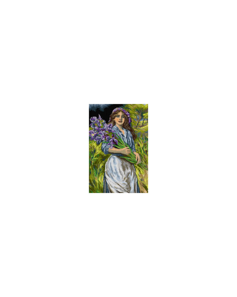 Schemat do haftu Norman Prescott Davies - Irysy