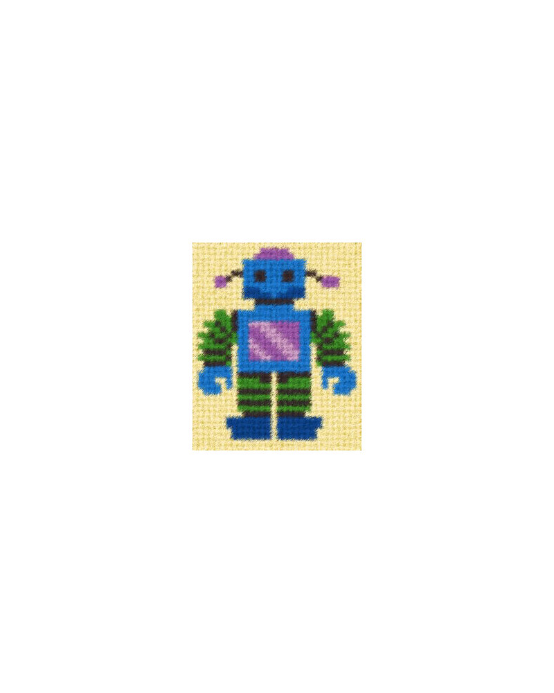 Zestaw do haftu gobelinowego obrazek - Robot