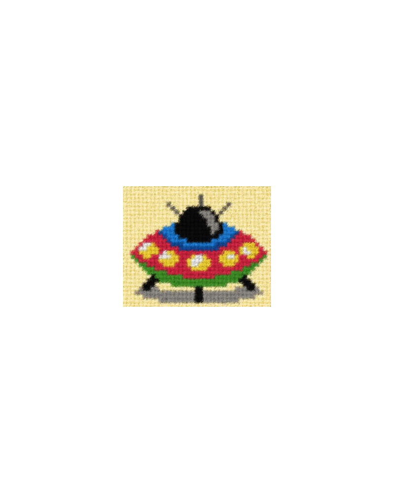 Zestaw do haftu gobelinowego obrazek - Statek UFO
