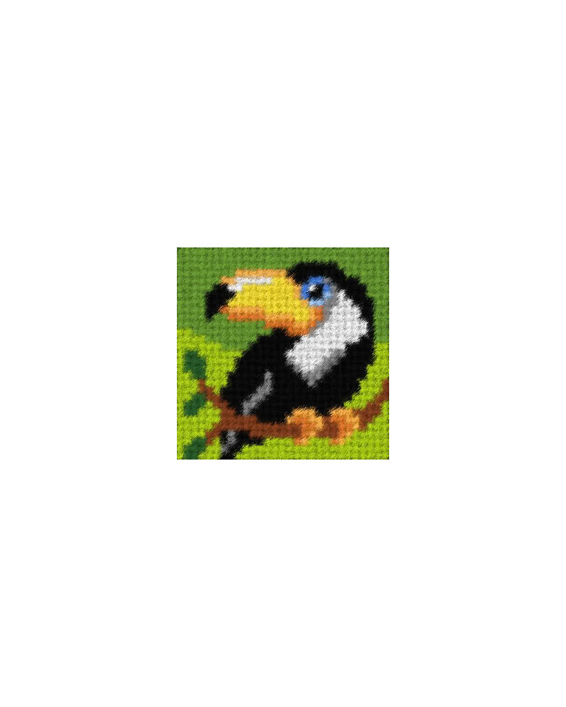 Zestaw do haftu gobelinowego obrazek – Papuga