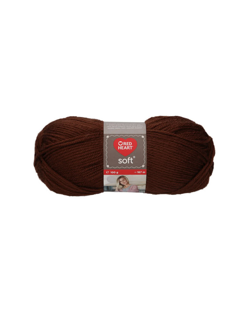 Włóczka Soft - brązowy