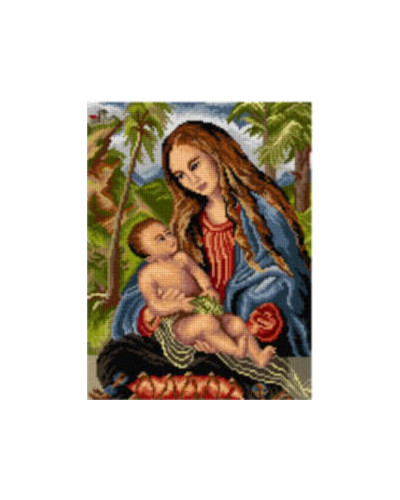 Schemat do haftu Lucas Cranach Starszy - Madonna pod jodłami