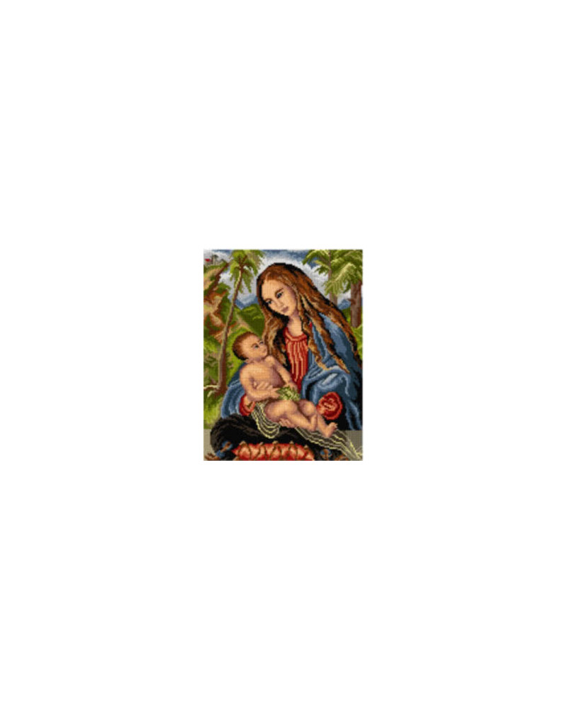 Schemat do haftu Lucas Cranach Starszy - Madonna pod jodłami