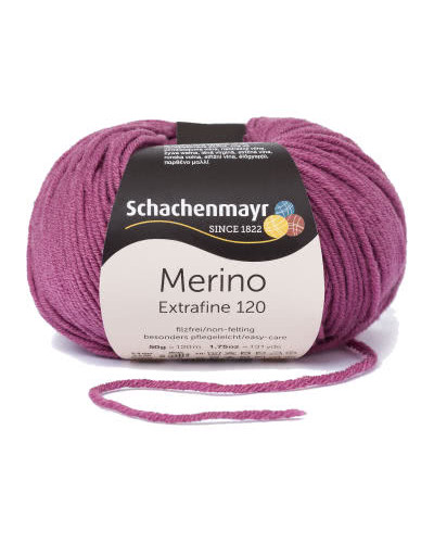 Włóczka Merino Extrafine 120 - wrzosowy