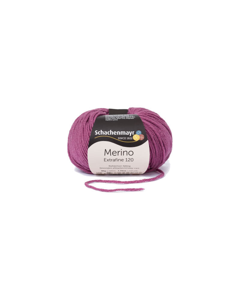 Włóczka Merino Extrafine 120 - wrzosowy
