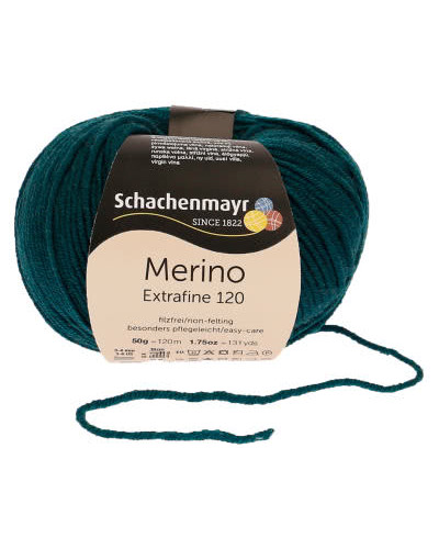Włóczka Merino Extrafine 120 - szmaragdowy