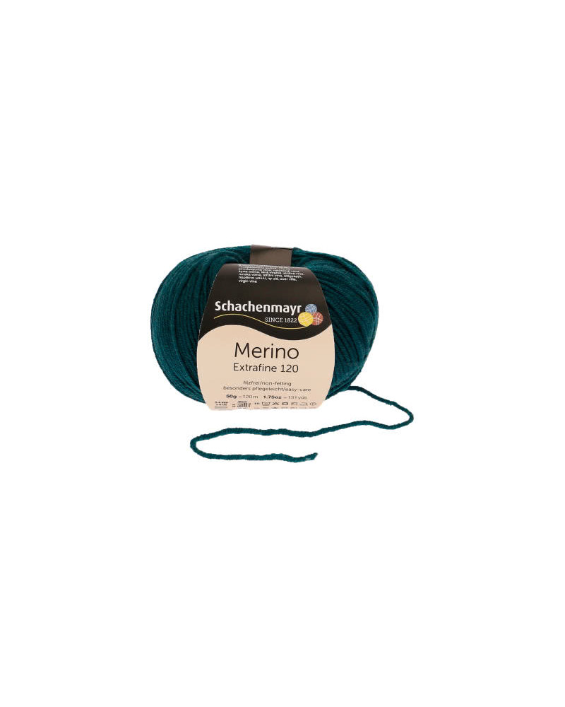 Włóczka Merino Extrafine 120 - szmaragdowy