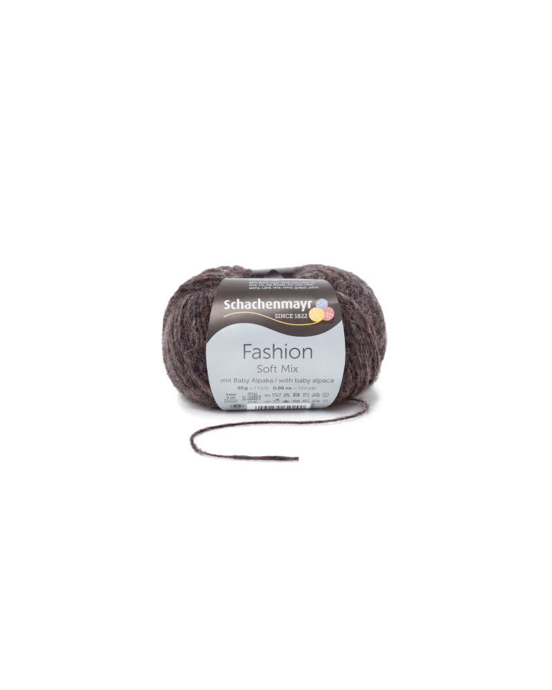 Włóczka Soft Mix - brązowy