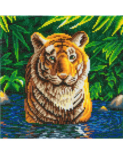 Zestaw do diamond painting obraz - Tygrys