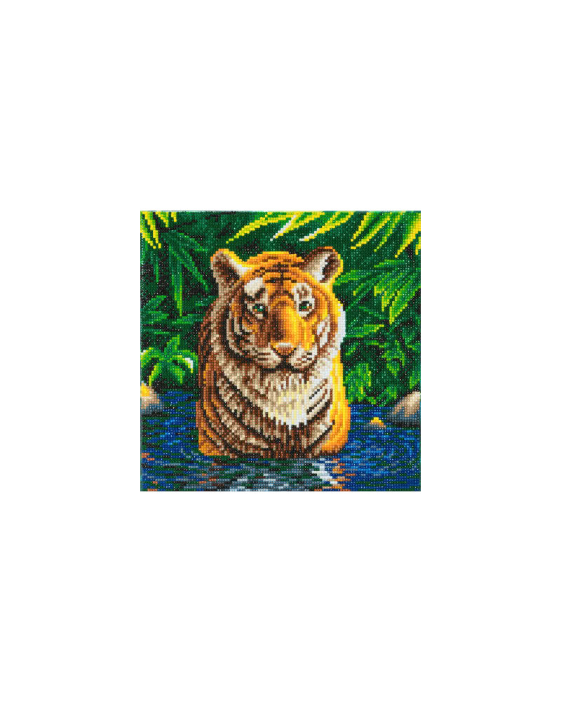 Zestaw do diamond painting obraz - Tygrys