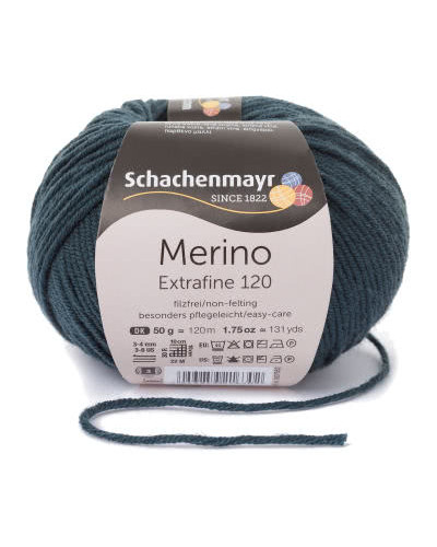 Włóczka Merino Extrafine 120 - khaki