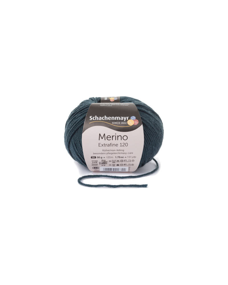 Włóczka Merino Extrafine 120 - khaki