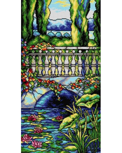 Kanwa z nadrukiem L.C Tiffany 37x70 cm