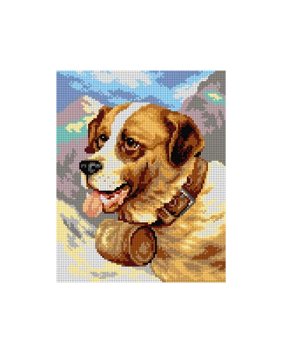 Schemat do haftu James E. Bourhill - Portret bernardyna