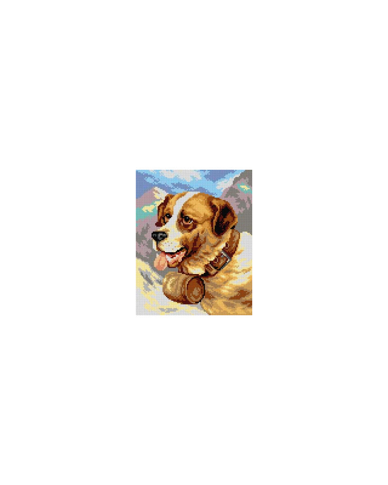 Schemat do haftu James E. Bourhill - Portret bernardyna