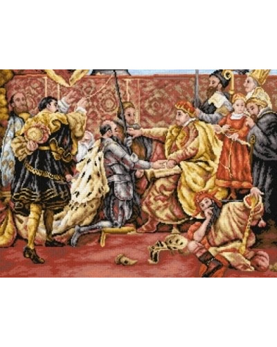 Schemat do haftu J. Matejko Hołd Pruski