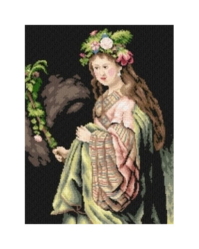Schemat do haftu R. van Rijn Saskia jako Flora