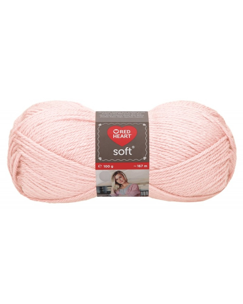 Włóczka Soft - pudrowy róż