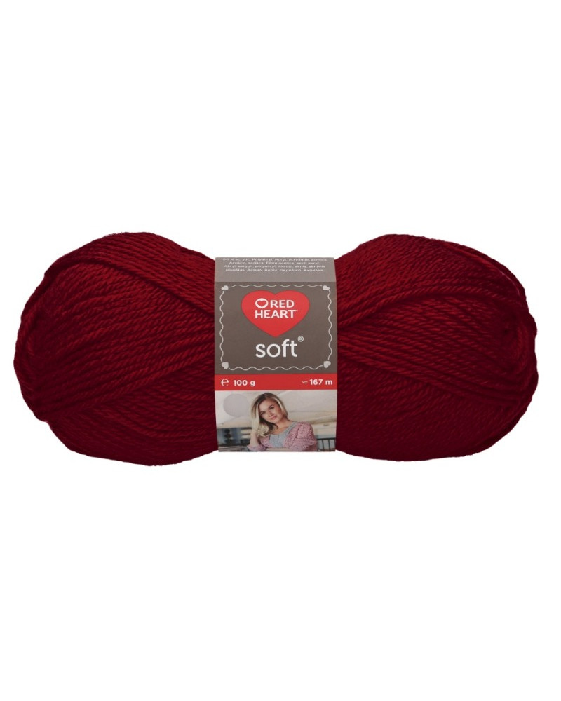 Włóczka Soft - bordowy