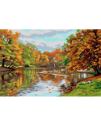 Kanwa z nadrukiem Peder Mark Monsted Ogrody Frederiksberg