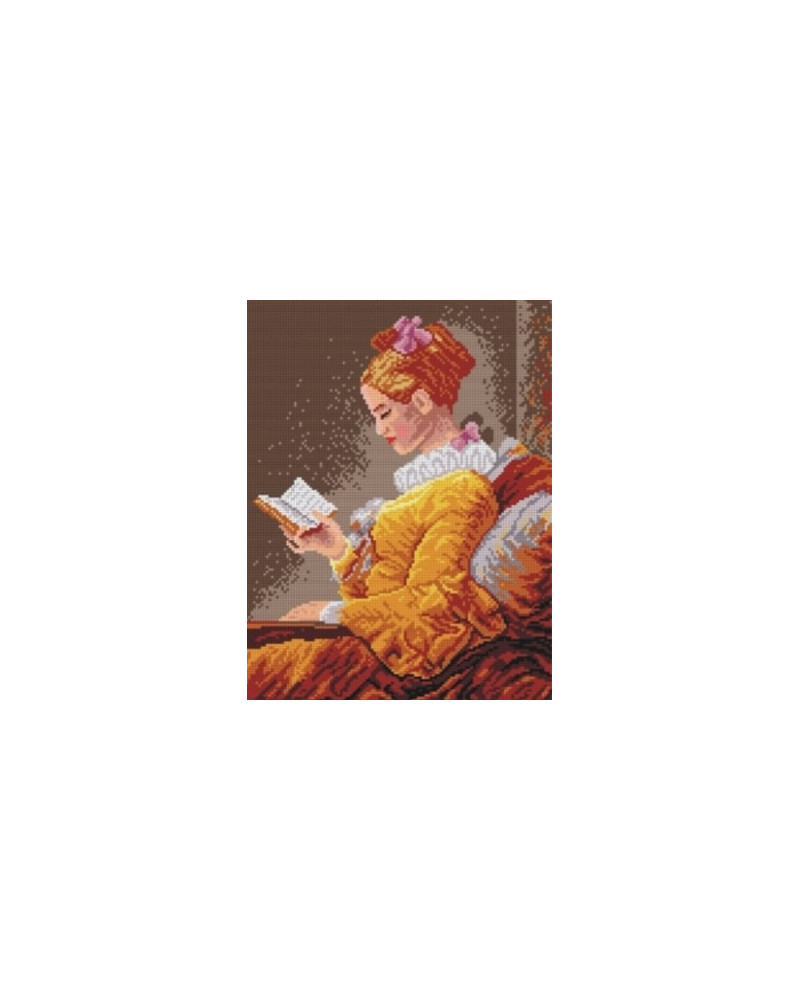 Schemat do haftu J. H Fragonard Pasjonująca lektura