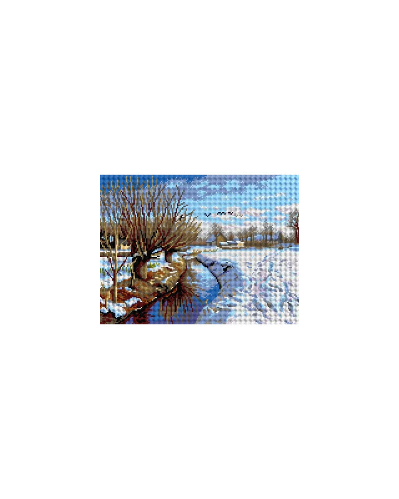 Schemat do haftu Peder Mork Monsted - Zima w Brondbyvester